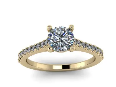 Diamond Jewelry Ring 3D print model 64
