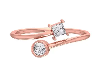Women Light Weight Band Ring 3D print model 10