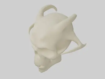 Demon Skull v1 001 Low-poly 3D model