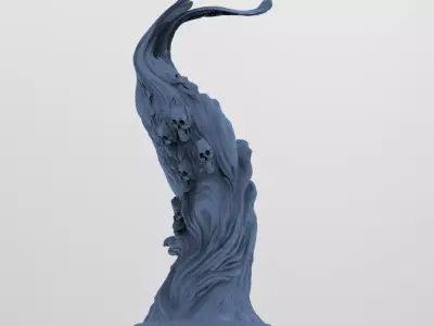 Dantes Purgatory tree 3  3D model