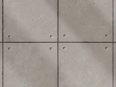 Concrete Plate Wall 02 - Seamless Texture