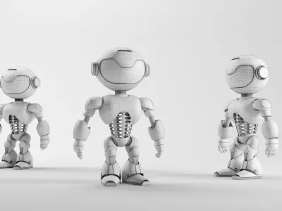 POWER ROBOT Low-poly 3D model