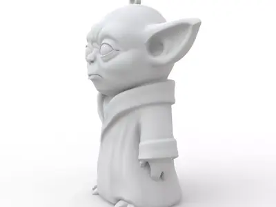 Yoda Keychain 3D Print Model 3D print model