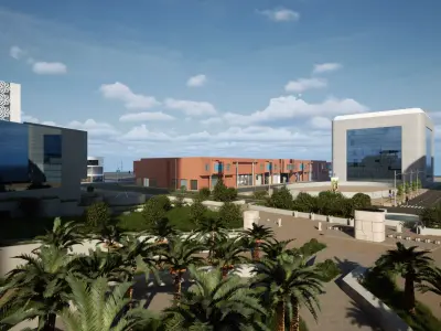 Kingdom Tower Riyadh Low-poly 3D model