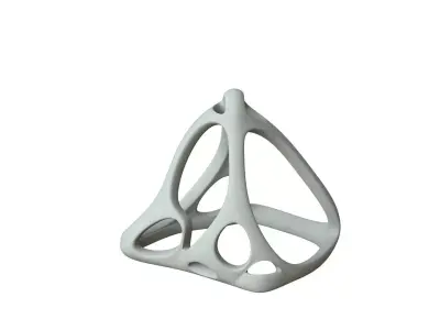 SciFi Cube Object No 64366 Low Poly Shape Low-poly 3D model