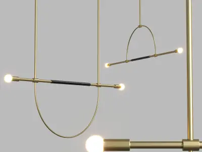 Perch light and ellis light Low-poly 3D model