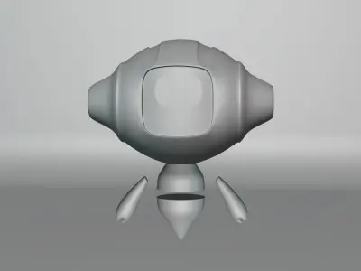 luminous robot  3d model 3D model