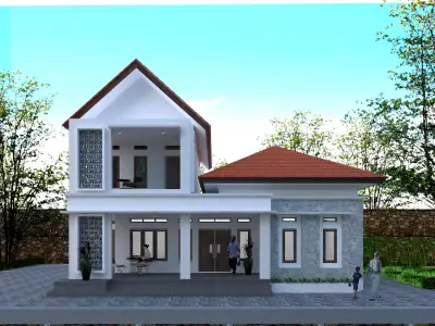 3d home exterior 3D model purchase