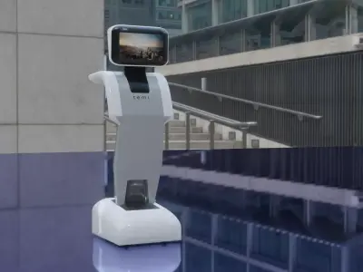 White Temi Robot 3D model