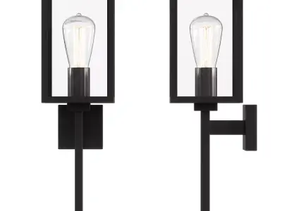 Modern Stately Wall Lantern 3D model