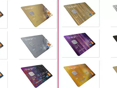 Credit card 3D model