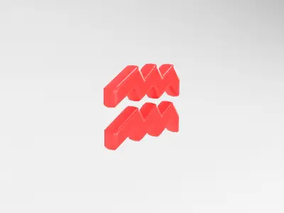 Aquarius v2 003 Low-poly 3D model