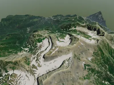 Mount Timpanogos Utah 3D model