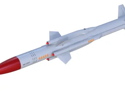 Akash-1S  AKASH SAM Low-poly 3D model