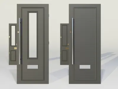 Simple Door Set 3D model