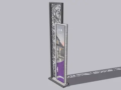 Banner Sign 3D model