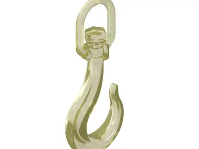 Transparent Crane Hook Toy 3D model