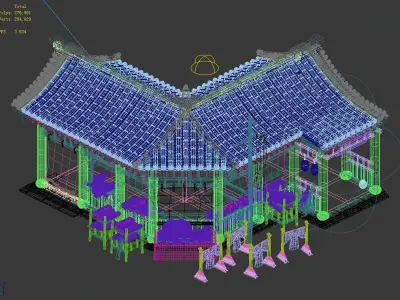 Song dynasty-Dongshi-Bozhuang 3D model
