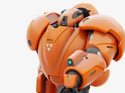 COMBAT DROID M-3000  RIGGED 3D model