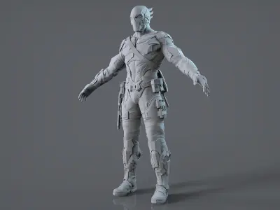 Sci-Fi Characters  Part 2 3D Model Pack