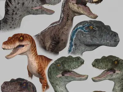  Colossal Dinosaur Pack 8K - fully animated 