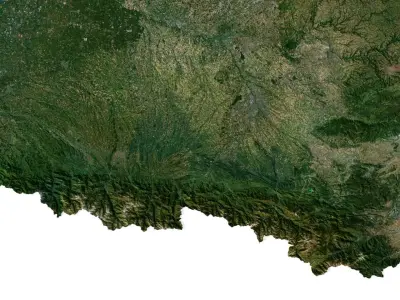 France Terrain 3D Map 3D model
