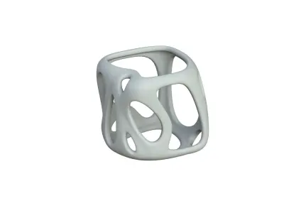 SciFi Cube Object No 17169 Low Poly Shape Texture