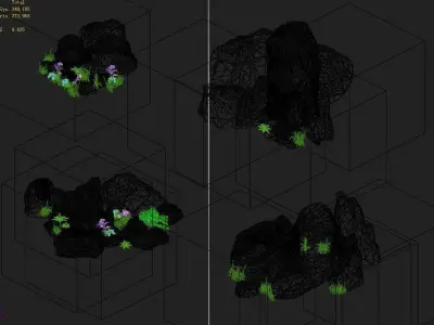 Explore the mountains - Rocks 04 3D model