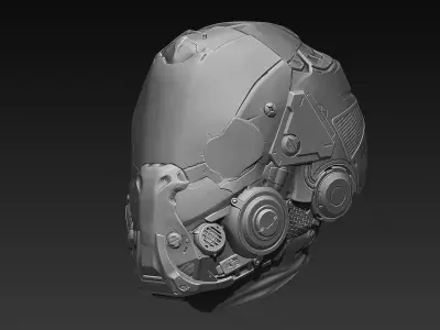 Sci-Fi Head  3D model