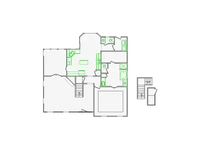  Detailed Interior Sketch - 2501-3000 SF - Xactimate 3D model