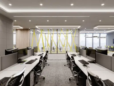 Corona - 3ds Max scene files - Office Space Interior  3D model