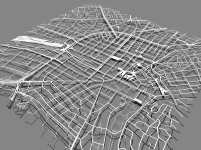 Cityscape Wiesbaden Germany 3D model