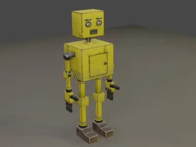 Robot Low-poly 3D model