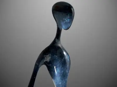 Alien from AI Artificial Intelligence  Low-poly 3D model