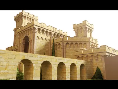 Old Castle- 3d Model 3D model