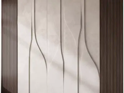 Wall 3D panel 45 3D model