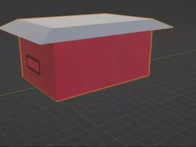 Small Modern House Low-poly 3D model purchase