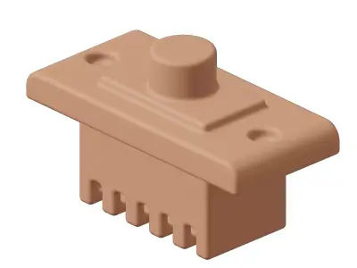 Plastic Electrical Fan Regulator Toy 3D model