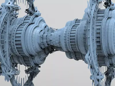 Alien cliff cloning facility 1 3D model