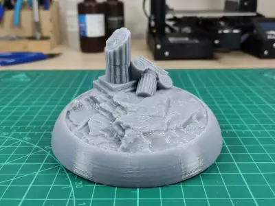 Ancient Ruins Base - 25-32-40-50mm- Pre-supported  3D print model