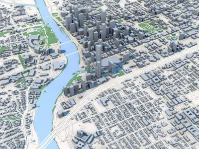 Austin City Texas United States 3D model