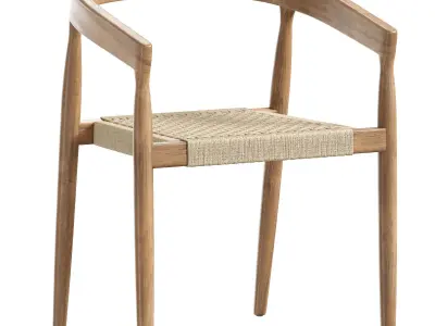 Tenay table Visby chair 3D model