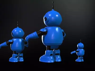 Minirobotic1Pack3 Low-poly 3D model