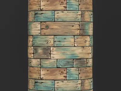 Stylized Wood Seamless Texture  Texture