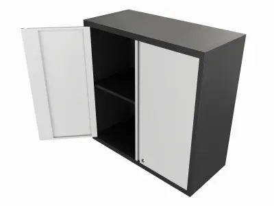 Metal Garage Wall Storage Cabinet with Lock 3D model