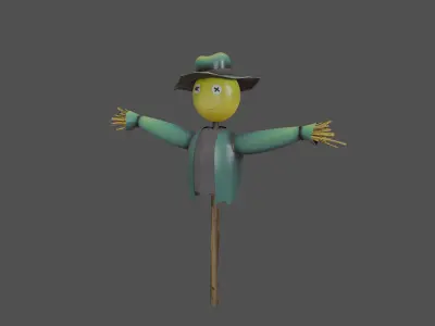 stylized environment assets game ready Low-poly 3D model