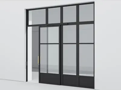 Aluminium door 300 3D model