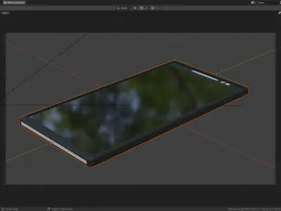lowpoly phone smartphone 3D model