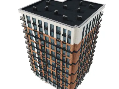 Residential Building 004 3D model