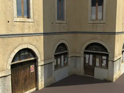 Apartment House 10 Low-poly 3D model